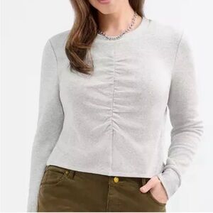 Cabi Chaser Tee #7450 Gray Long Sleeve Women's Top